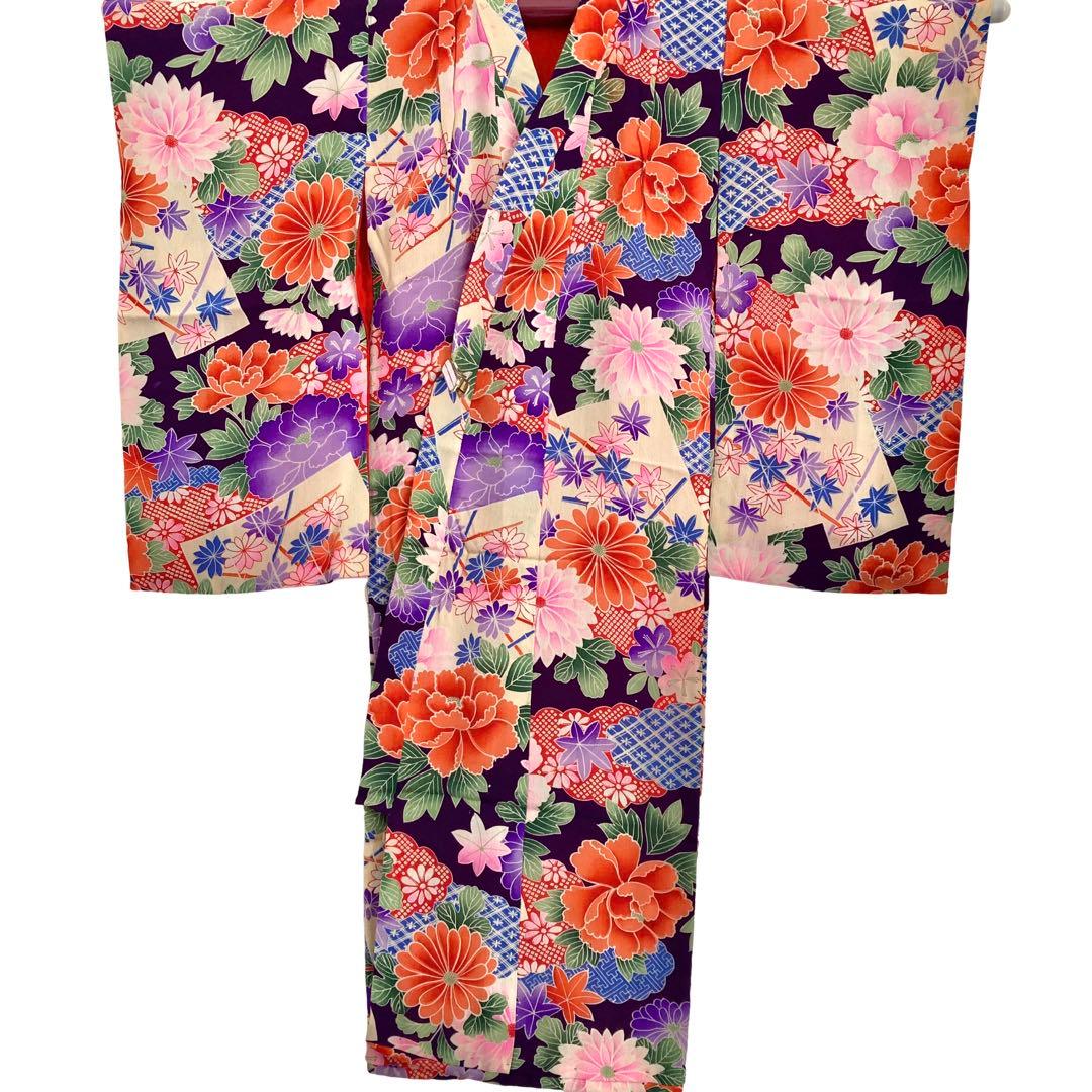 アンティーク3歳 女の子 子供着物 七五三 アンティーク着物 NO63