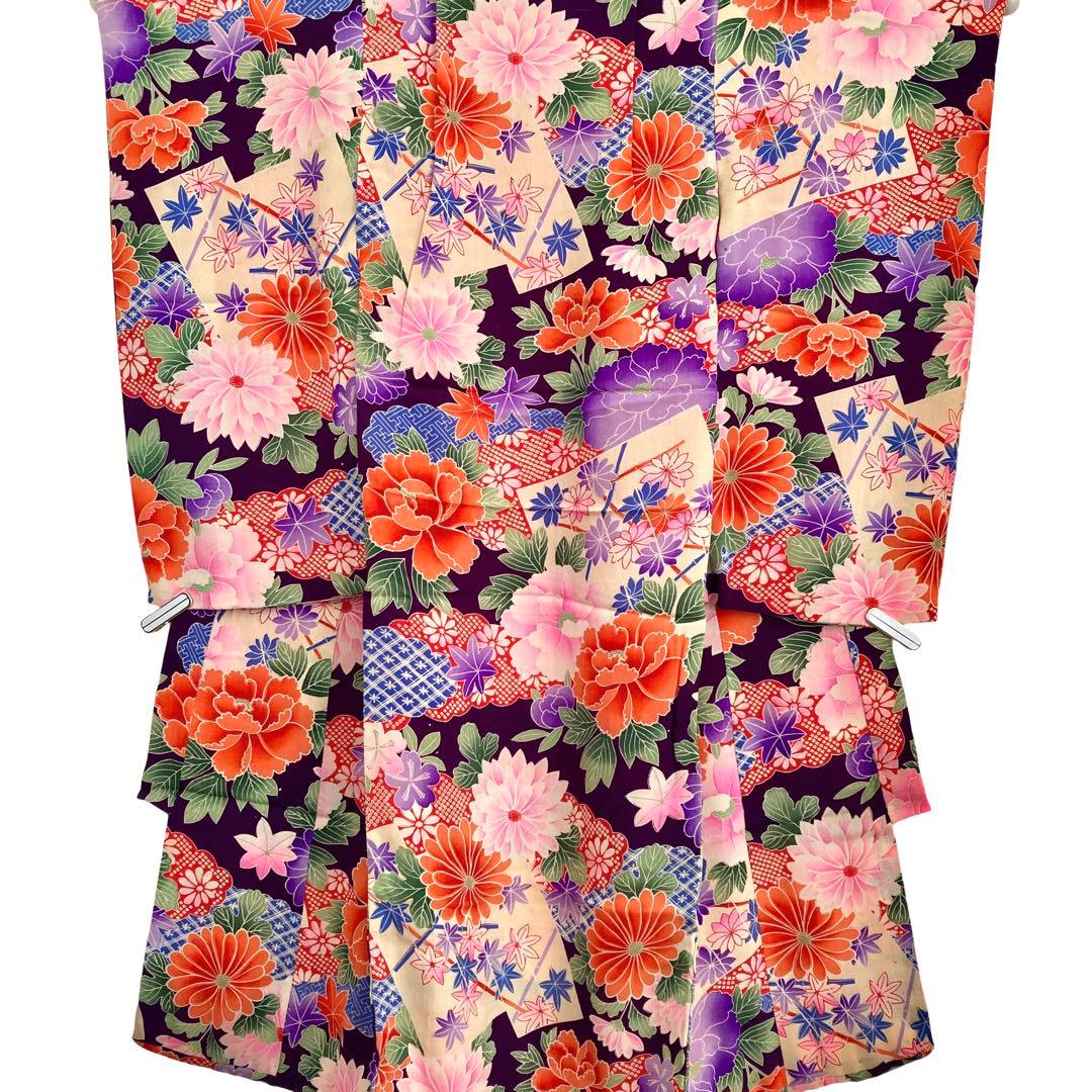 アンティーク3歳 女の子 子供着物 七五三 アンティーク着物 NO63