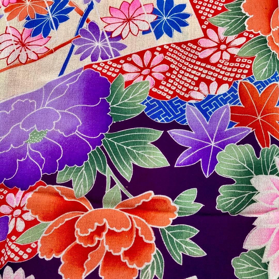 アンティーク3歳 女の子 子供着物 七五三 アンティーク着物 NO63