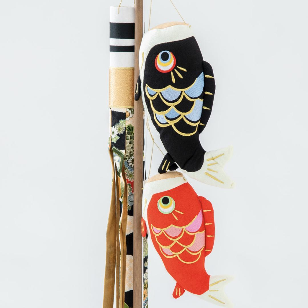 室内こいのぼり飾り / 絢飾（けんしょく）鯉のぼり 高さ83cm