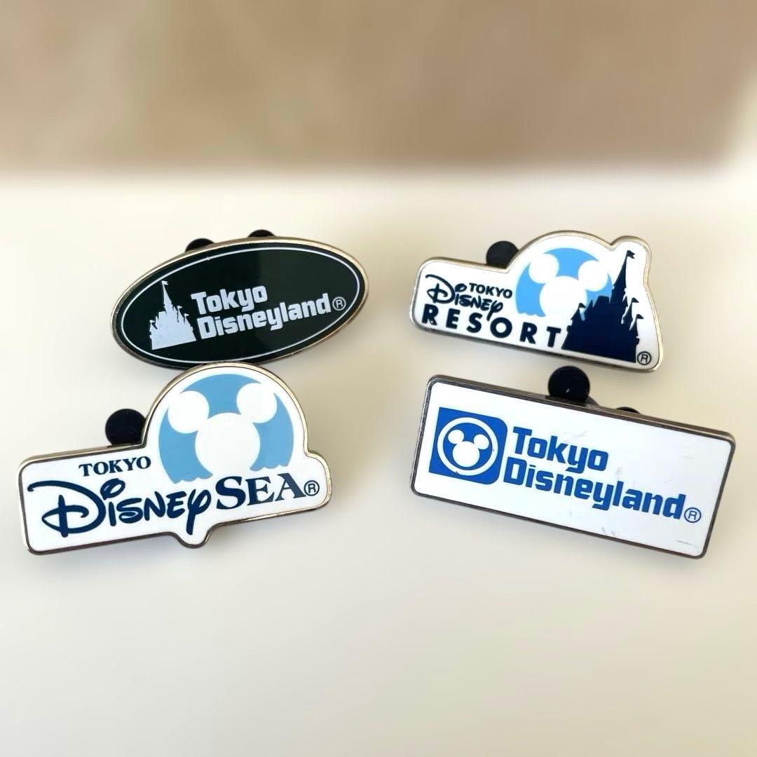 TDR ディズニー グッズ ピンバッジ TDL TDS ロゴ - メルカリ