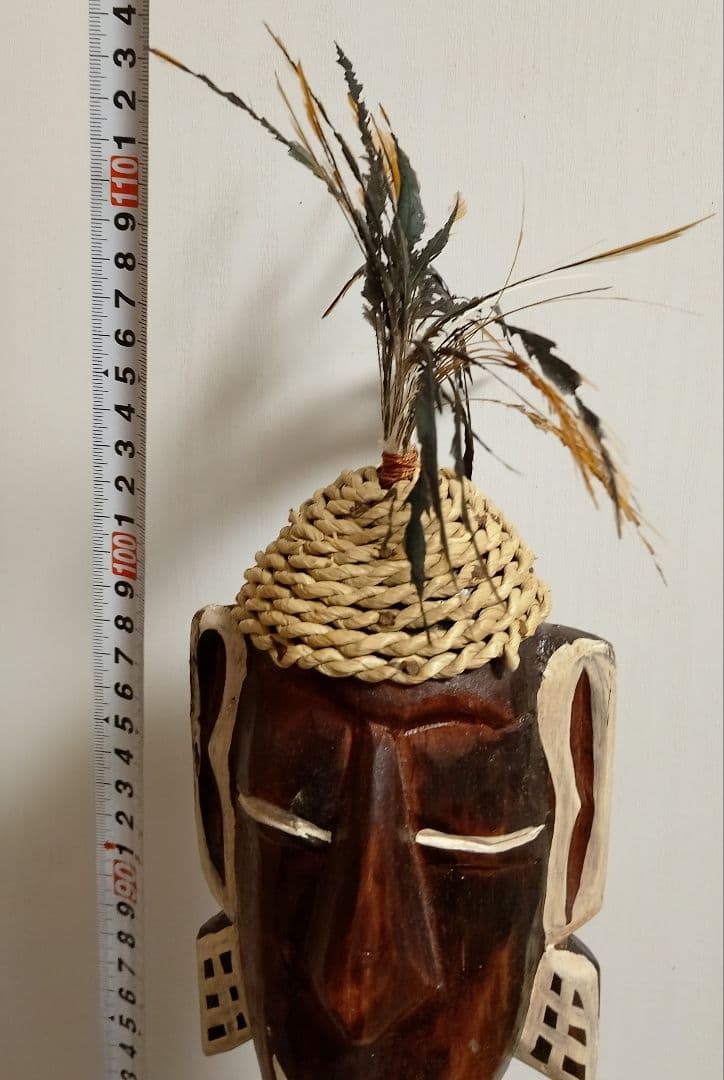 アフリカンスタイル 木製彫刻 約100cm