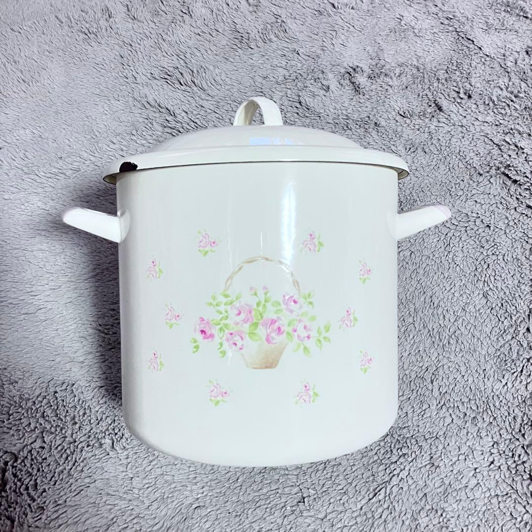 イマン　ローズバスケット　ホーローストッカー