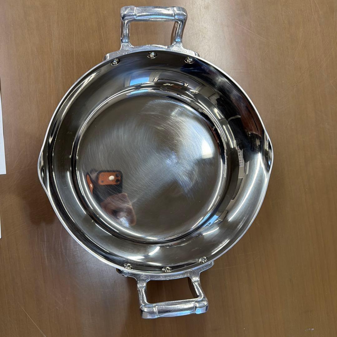 本間製作所　クラッド鋼　両手行平鍋　27cm 仔犬印