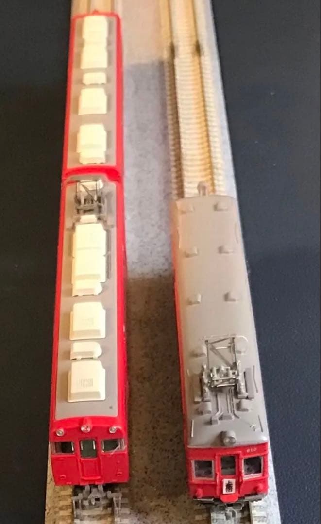 ■名鉄モ800形+鉄コレ7300系3両編成N化動力付き