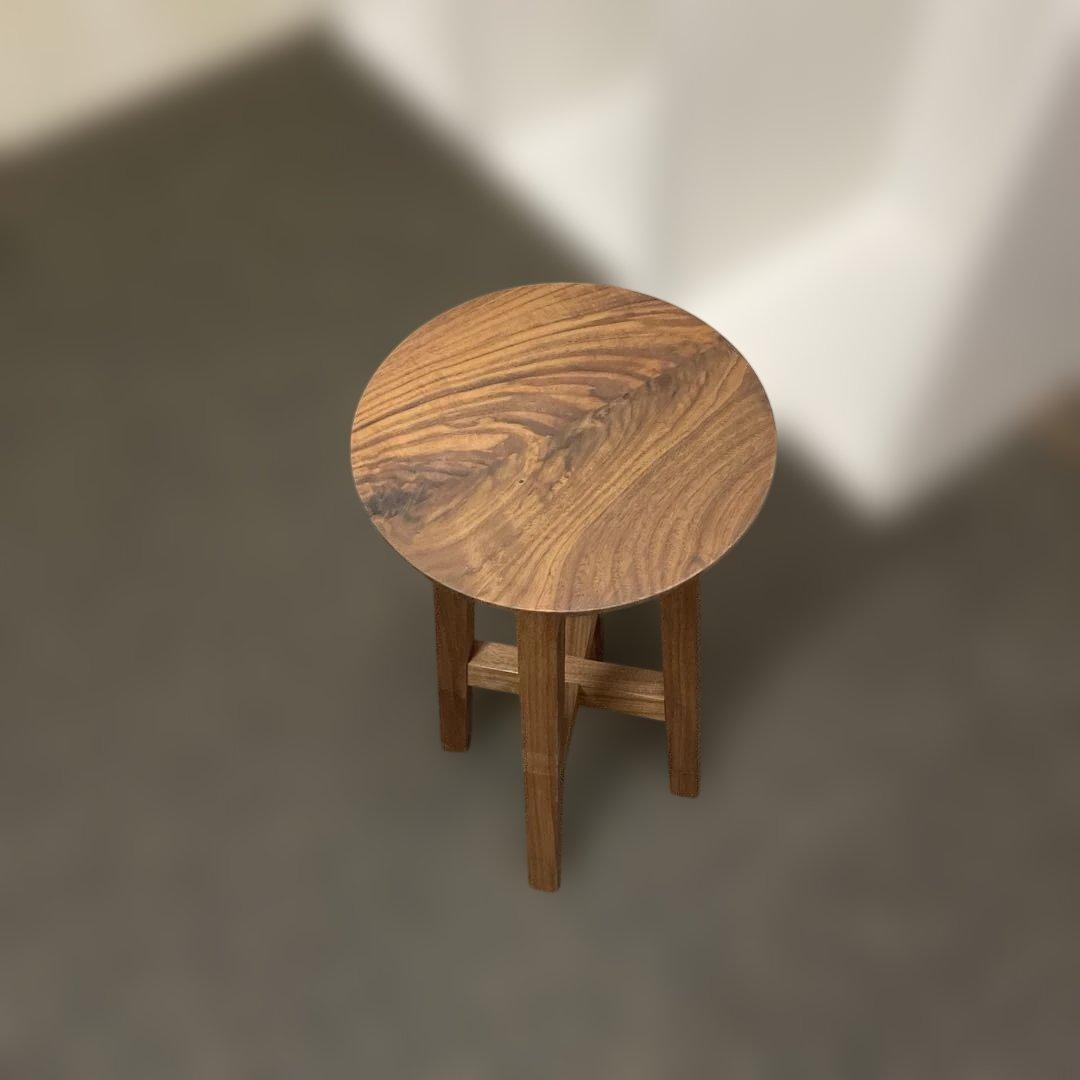 ウォールナット ハイスツール　サイドテーブル