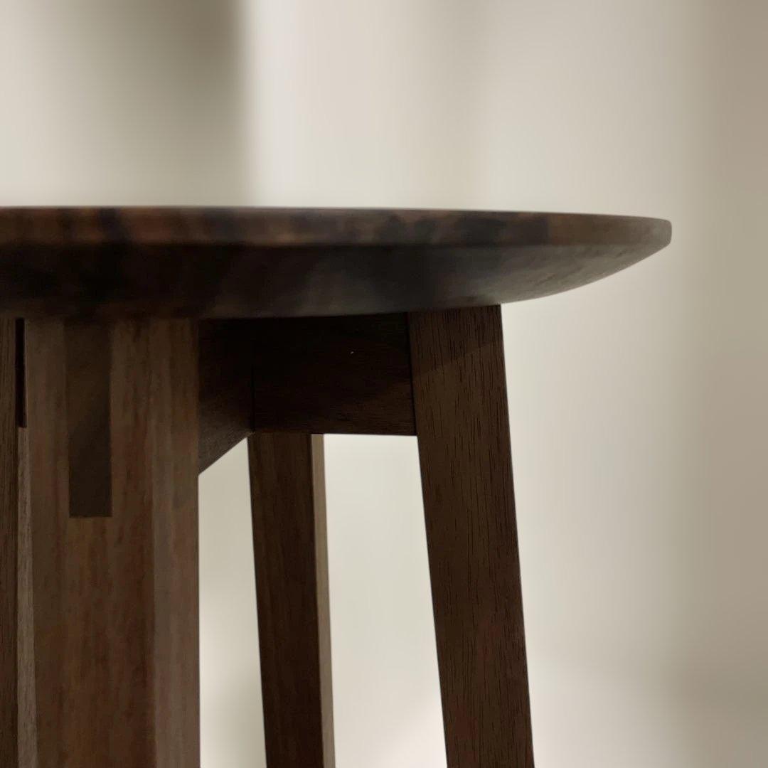 ウォールナット ハイスツール　サイドテーブル