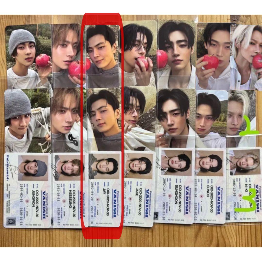 ENHYPEN THE SIN:VANISH FUGITIVES トレカ ジェイ - メルカリ