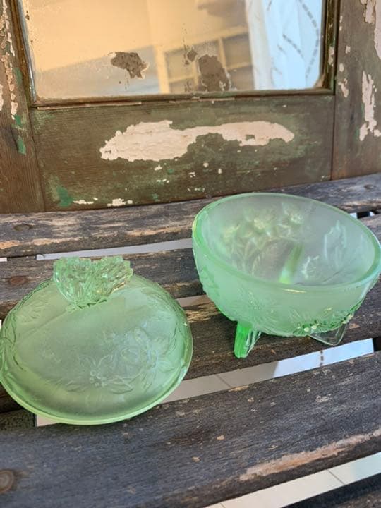 1900年代　イギリス　アンティークガラス　セット