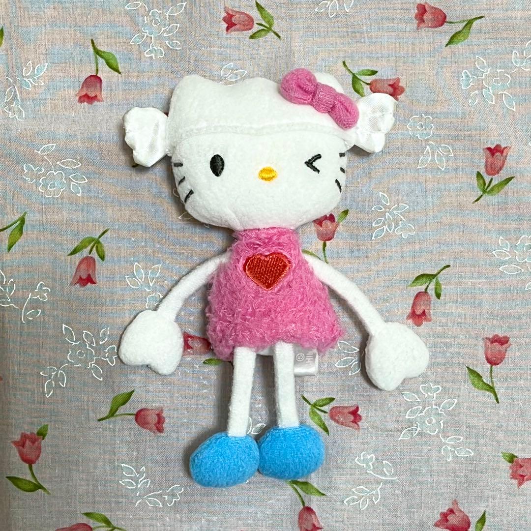 ハローキティ 足長 キーホルダー ぬいぐるみ レトロ レア - メルカリ