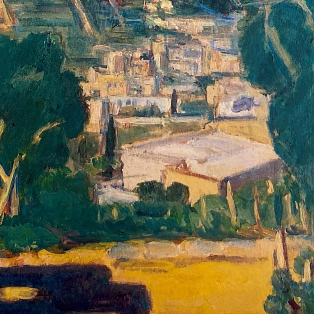 小林和作、『カプリ島風景』、希少な画集より、新品額装付