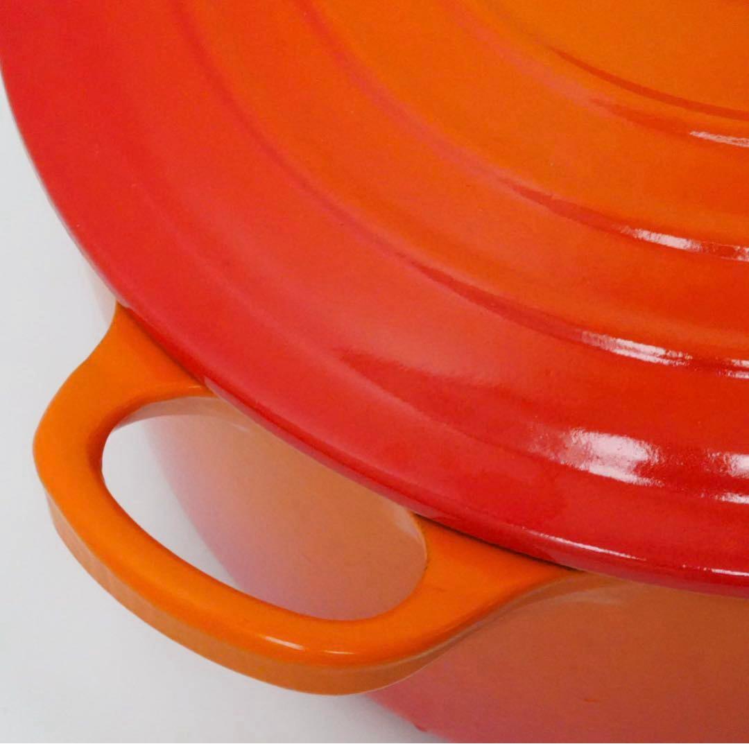 【新品】LE CREUSET　ココット ロンド オレンジ　24cm