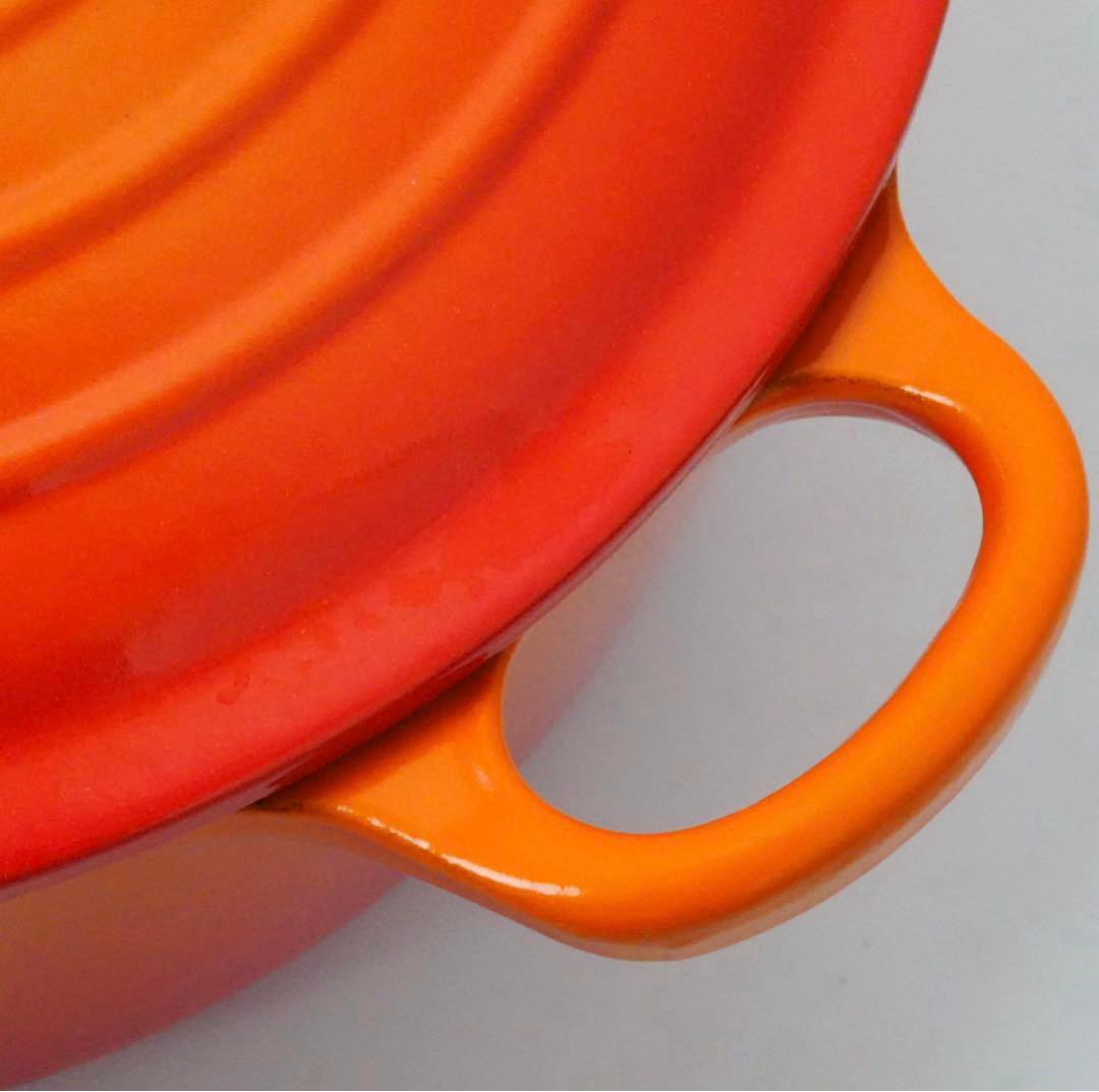 【新品】LE CREUSET　ココット ロンド オレンジ　24cm