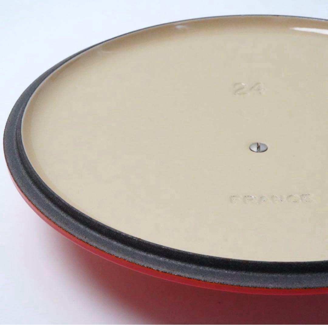 【新品】LE CREUSET　ココット ロンド オレンジ　24cm