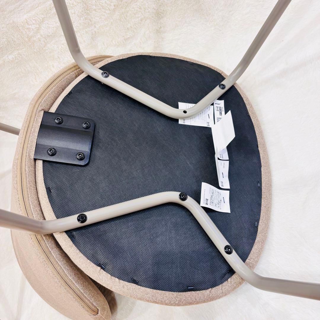 極美品 IKEA KRYLBO クリルボー ダークベージュ チェア 2脚セット