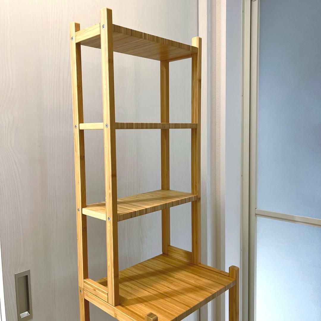 送料込み】IKEA ローグルンド シェルフ ユニット 竹 棚 - メルカリ