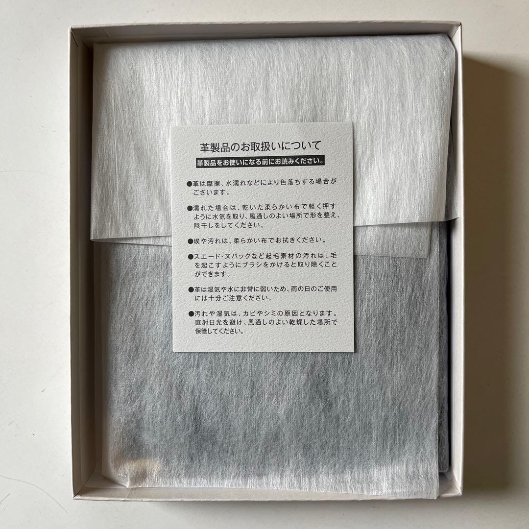 WAKO 本革 二つ折り写真立て ネイビーブラック <0811zフォトフレーム>