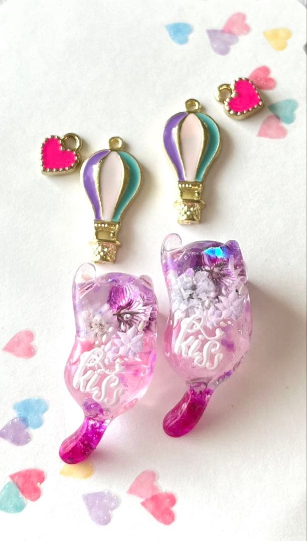 じゃれねこ『3月☆29気球×パープルピンク』