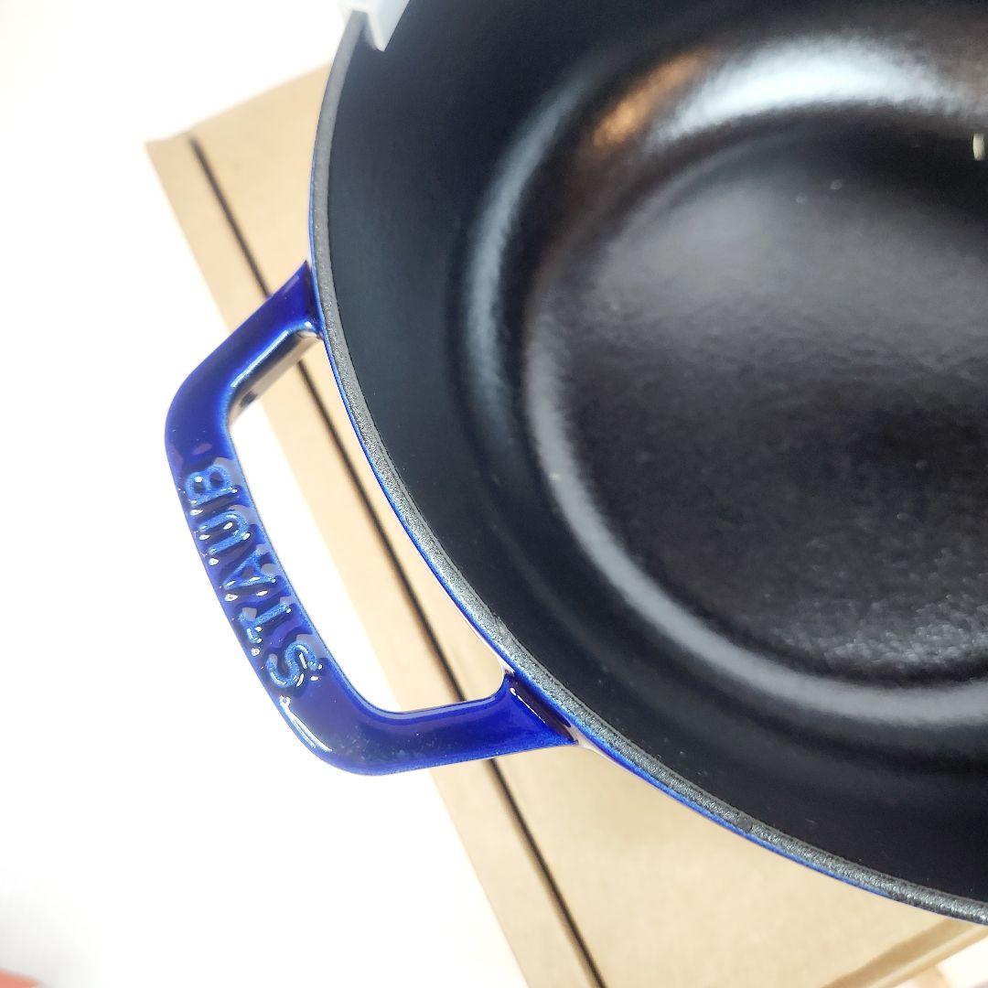 緊急お値下げ】Staub ワナベ XL グランブルー フルール ド リス レア