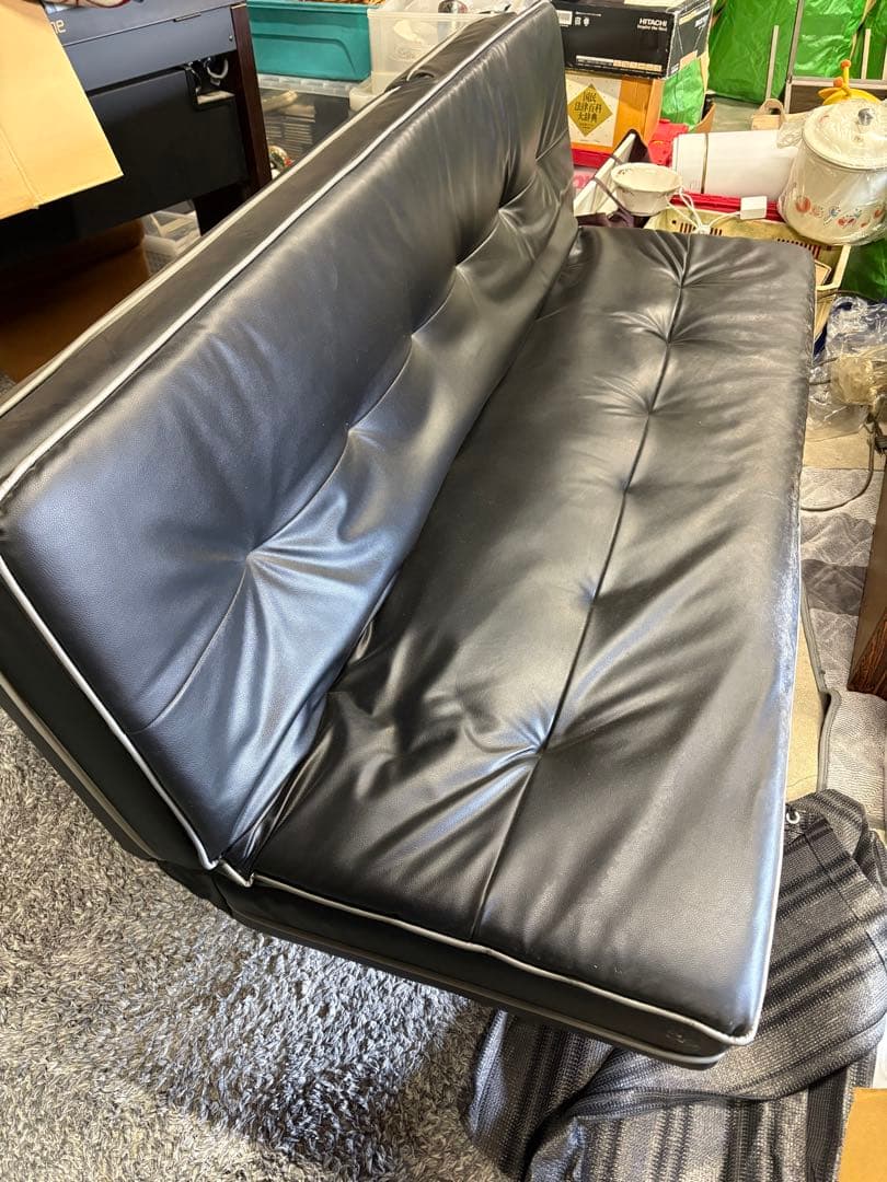 GY0128 合皮ソファーベッド　110×180×40