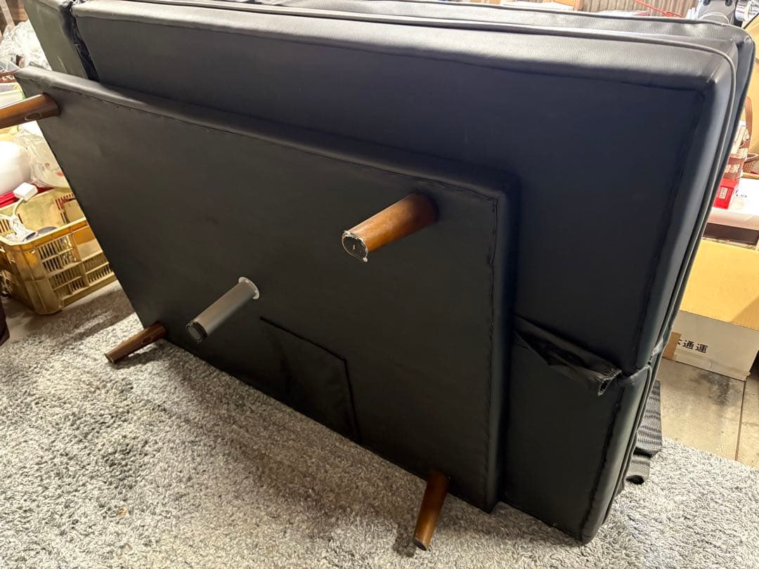 GY0128 合皮ソファーベッド　110×180×40