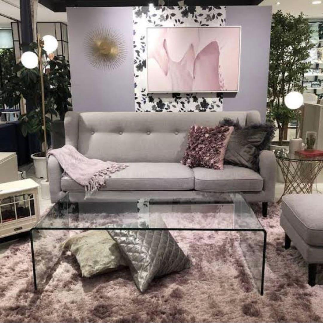 Francfranc フランフラン lavague ガラス コーヒーテーブル