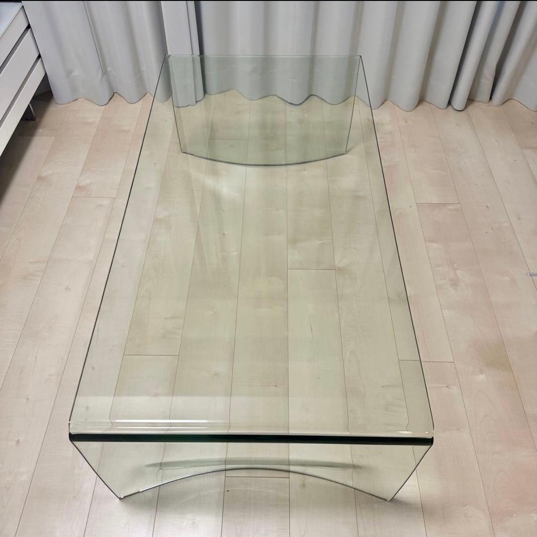 Francfranc フランフラン lavague ガラス コーヒーテーブル