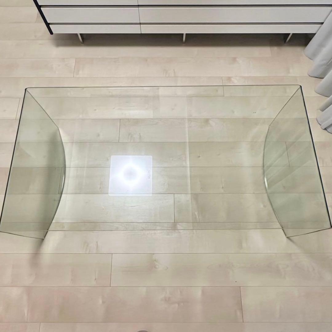 Francfranc フランフラン lavague ガラス コーヒーテーブル