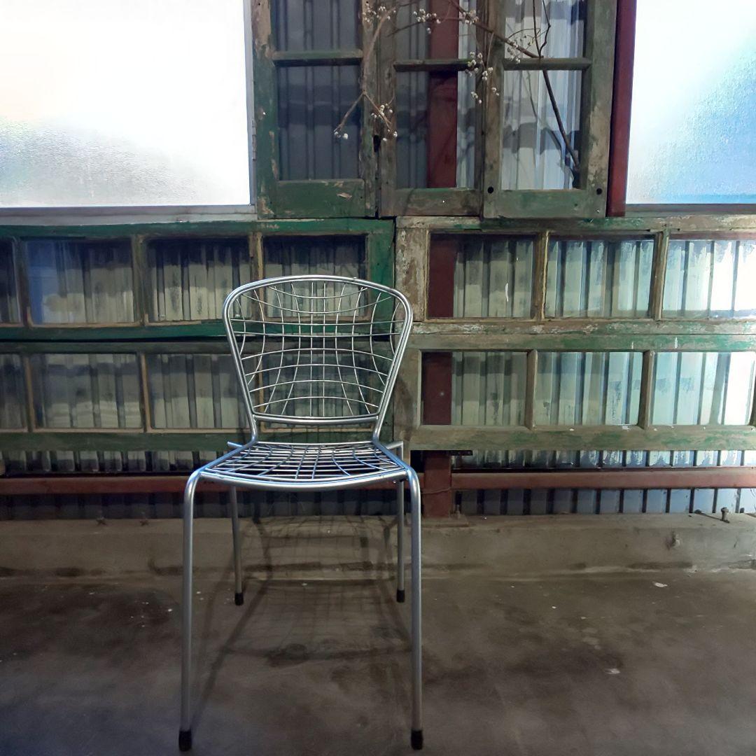 ワイヤーチェア デザイナーズ サイドチェア ガーデンチェア 2脚セット