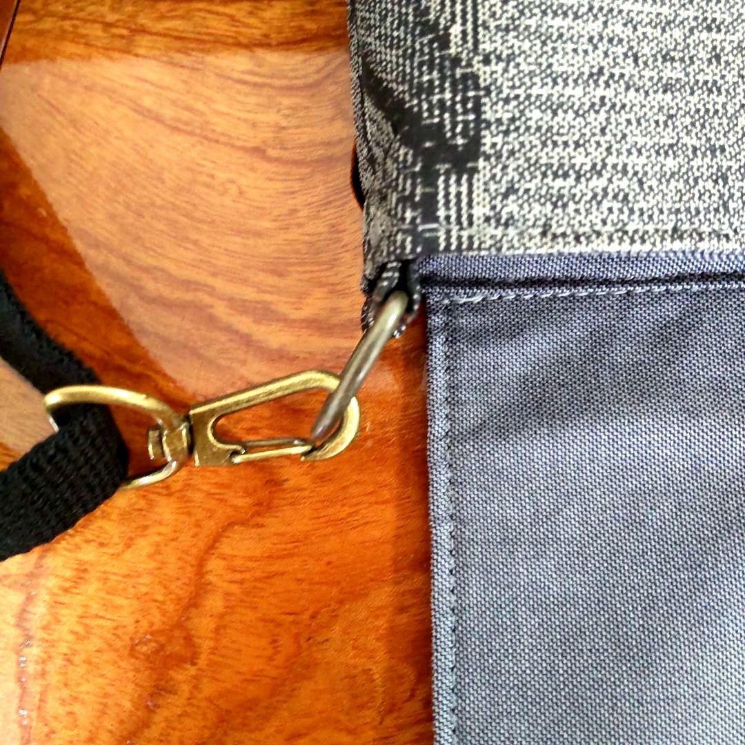 反物で作った、大島紬ショルダーバッグ