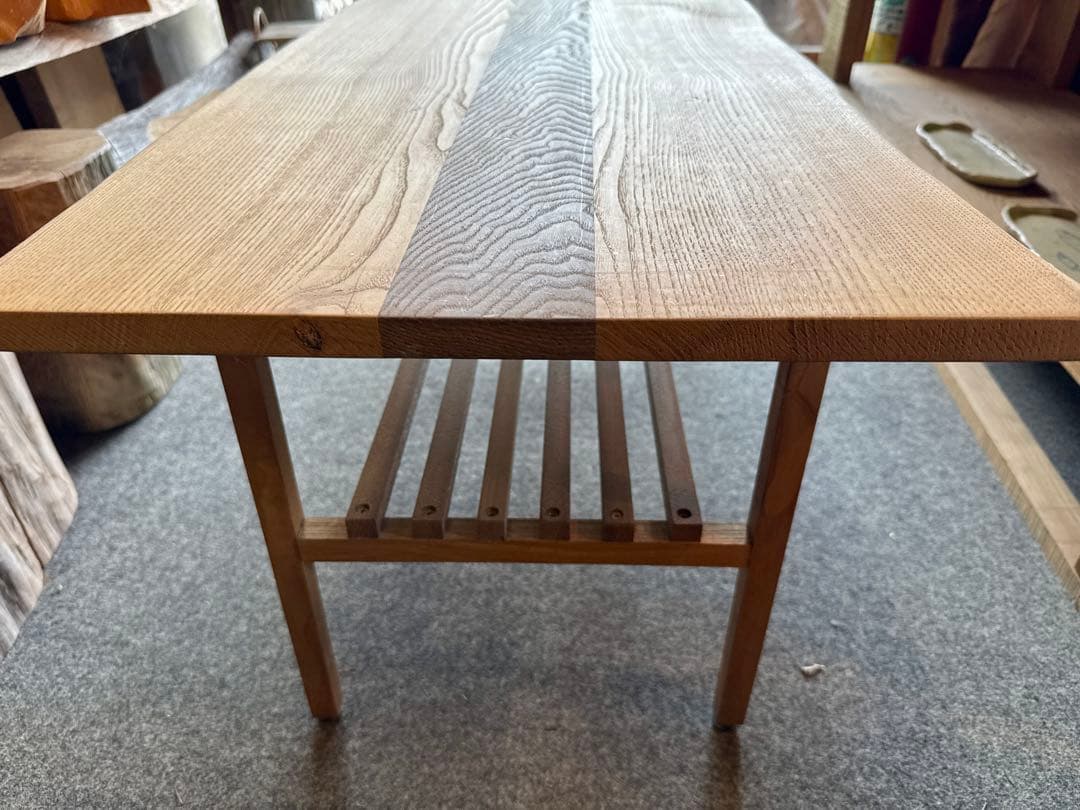 【98cm×47cm】ローテーブル　天板　塗装込 センターテーブル　栗材