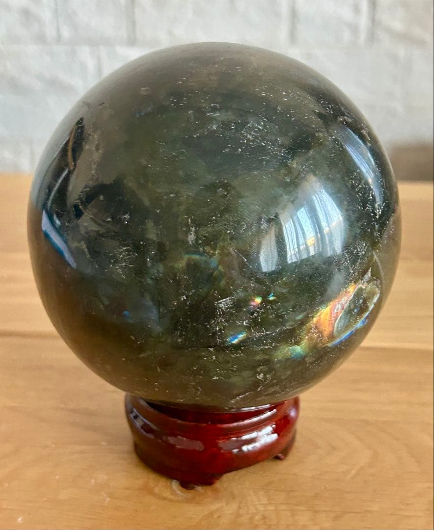 ラブラドライト 大玉 99.4mm スフィア 天然石 原石