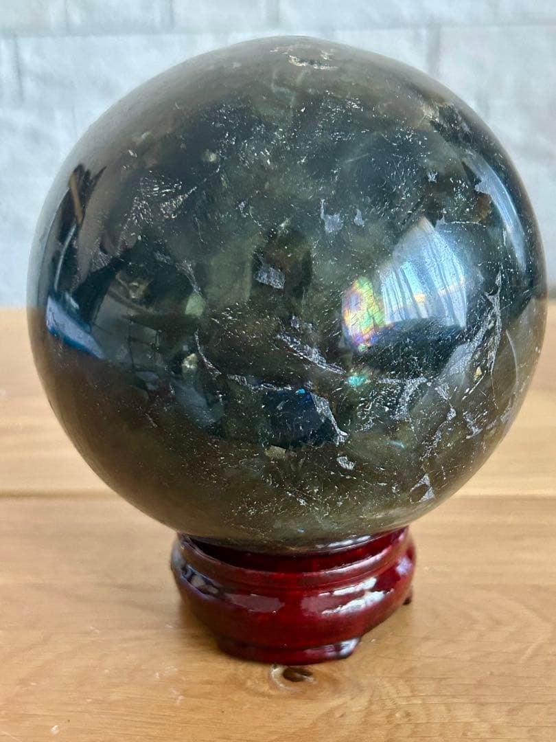 ラブラドライト 大玉 99.4mm スフィア 天然石 原石