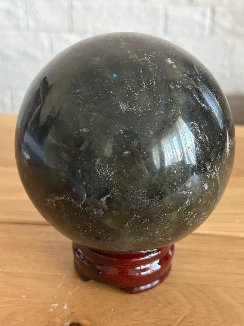 ラブラドライト 大玉 99.4mm スフィア 天然石 原石