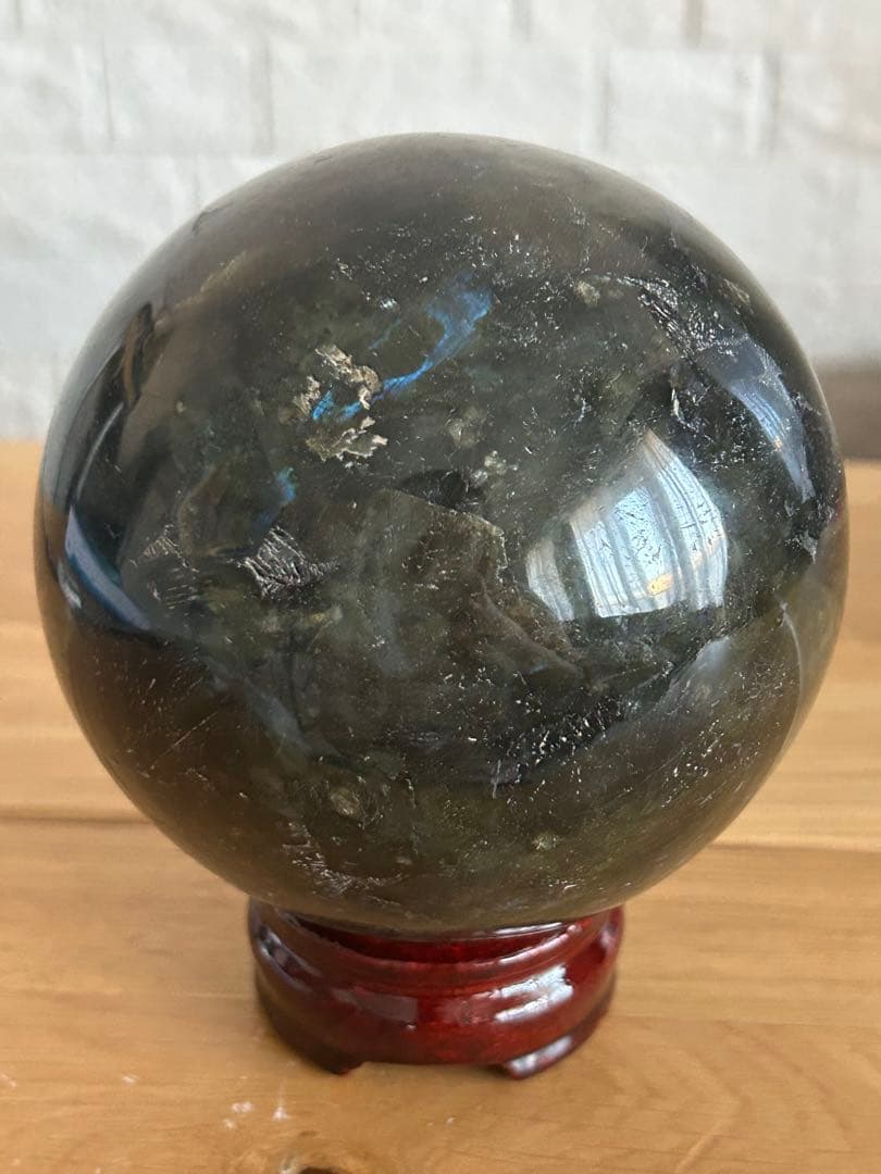 ラブラドライト 大玉 99.4mm スフィア 天然石 原石