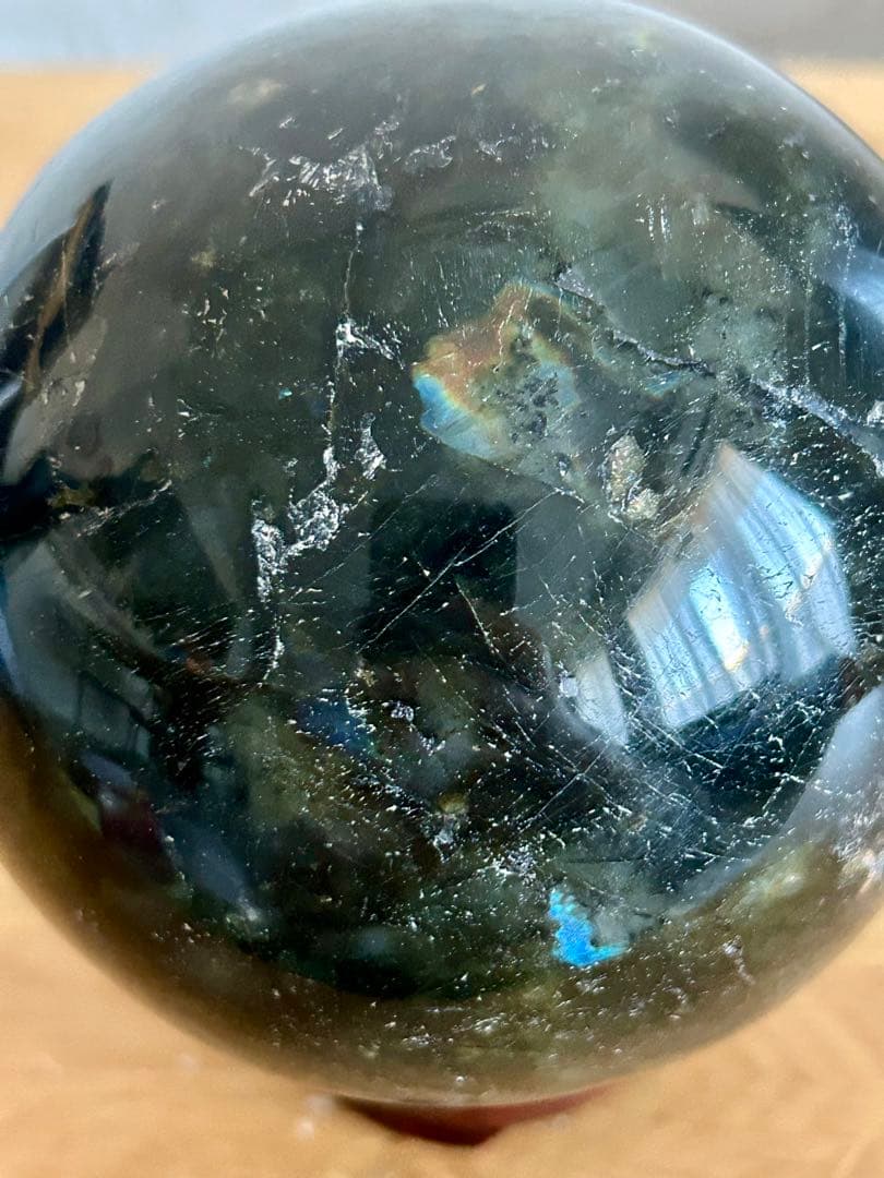 ラブラドライト 大玉 99.4mm スフィア 天然石 原石