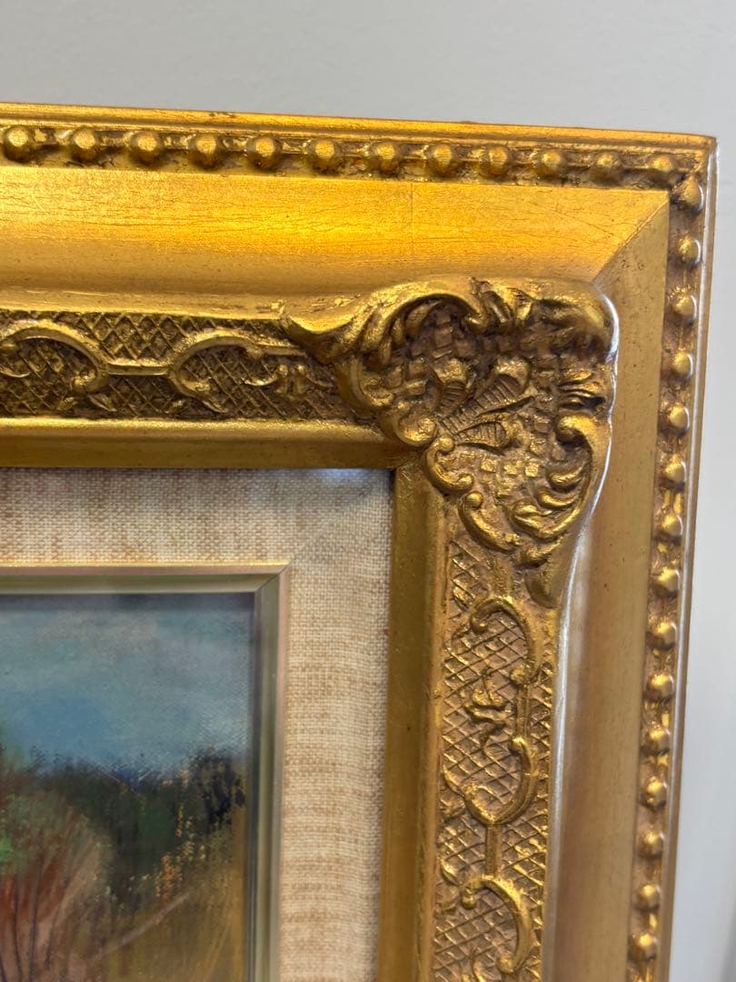 永井金四郎画伯 『春雪』功労物故作家 洋画 油彩画 群馬美術家連盟会員