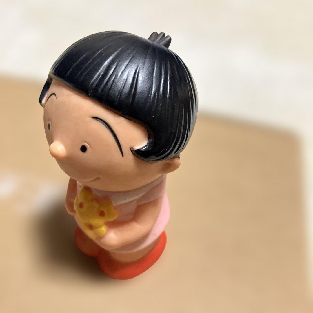 希少) 昭和レトロ サザエさん タカラ ワカメちゃん 貯金箱 ソフビ