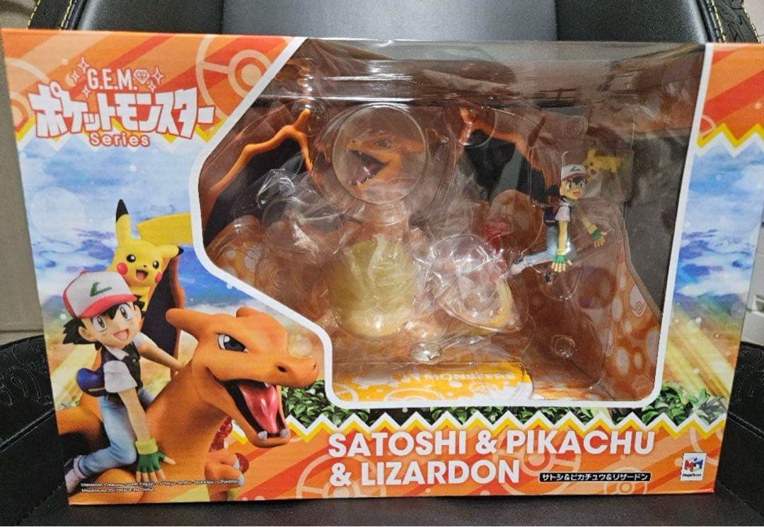 ジェムシリーズ ポケモン サトシ ピカチュウ リザードン フィギュア