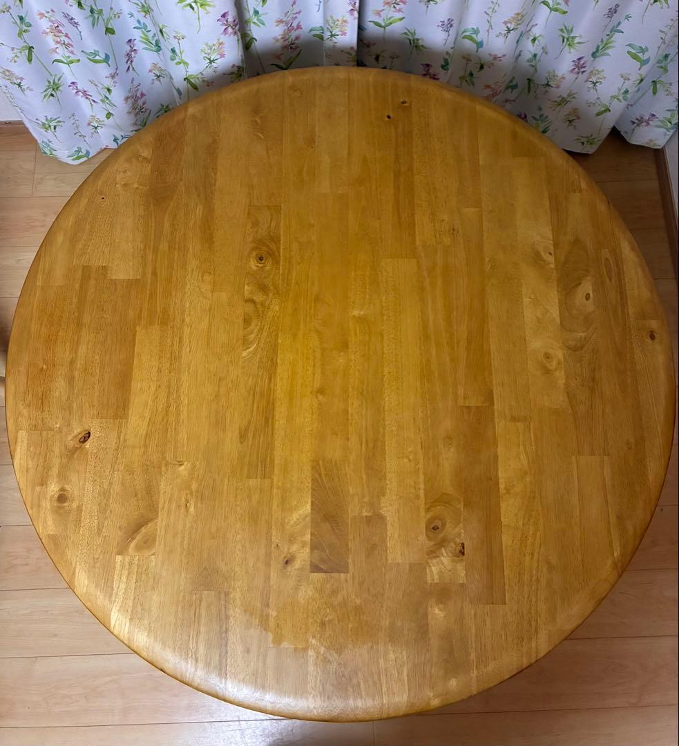 大川家具 セルジー 丸テーブル ダイニングテーブル - メルカリ