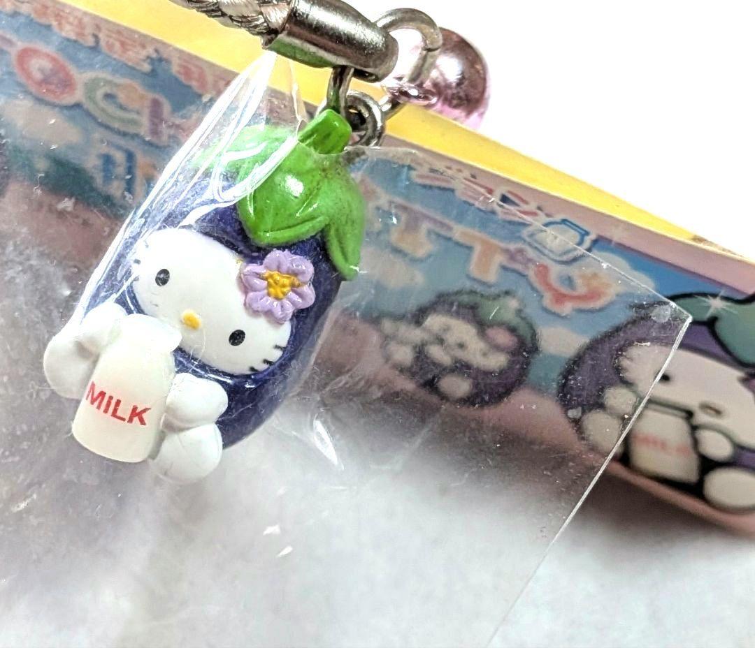Sanrioハローキティ ご当地キティ栃木県那須限定ナス型根付ストラップ