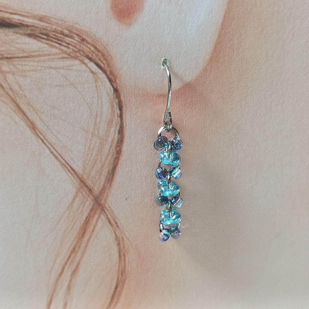 No.457 チェコビーズ ファルファーレのピアス - メルカリ