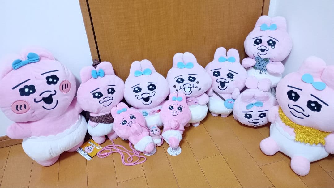 おぱんちゅうさぎ♥超超BIGぬいぐるみ♥ポシェット♥ソフビフィギュア等１１点♥