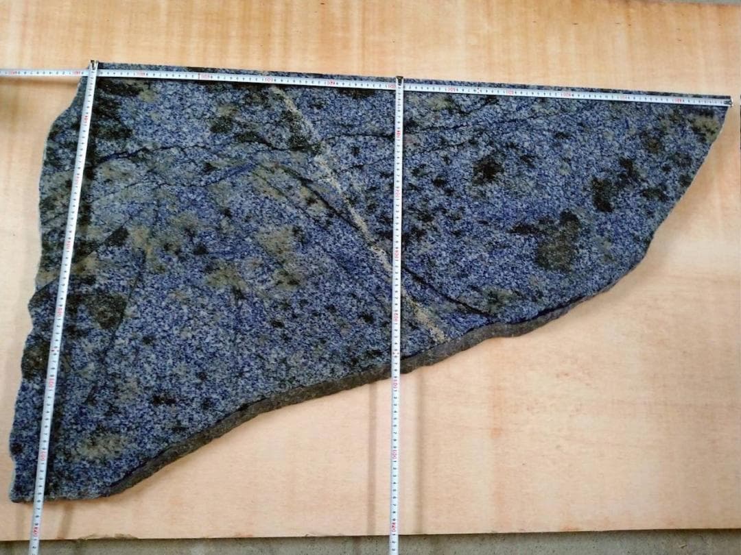 超高級　超貴重●天然御影石 青系 ●ディスプレイ　飾り台　台座　天板●インテリア