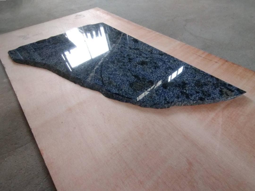 超高級　超貴重●天然御影石 青系 ●ディスプレイ　飾り台　台座　天板●インテリア