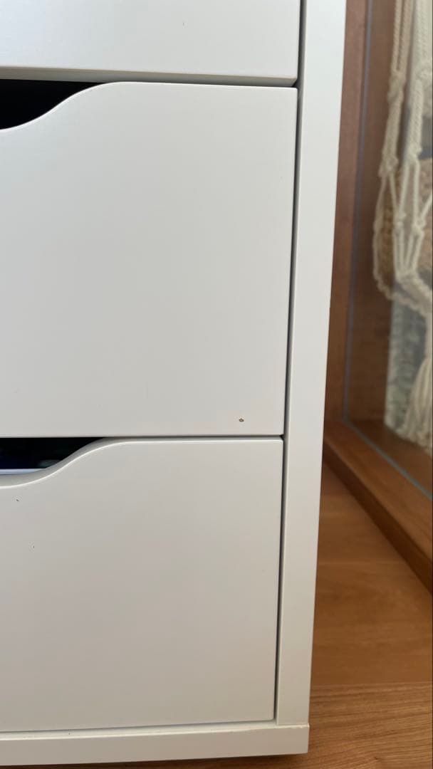 ホワイト木製ドレッサー・鏡台　IKEA