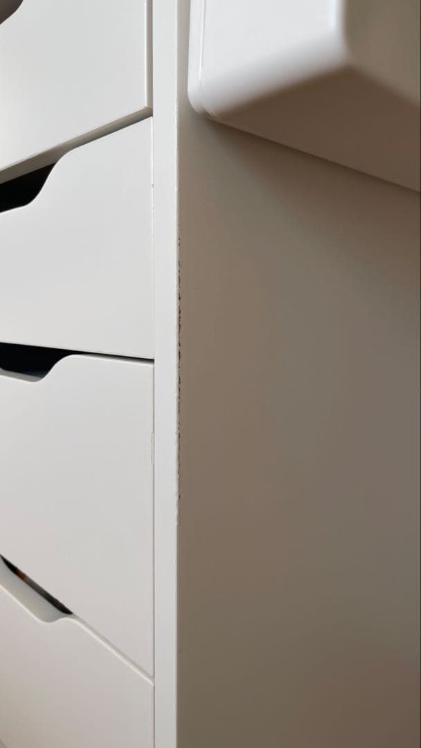 ホワイト木製ドレッサー・鏡台　IKEA