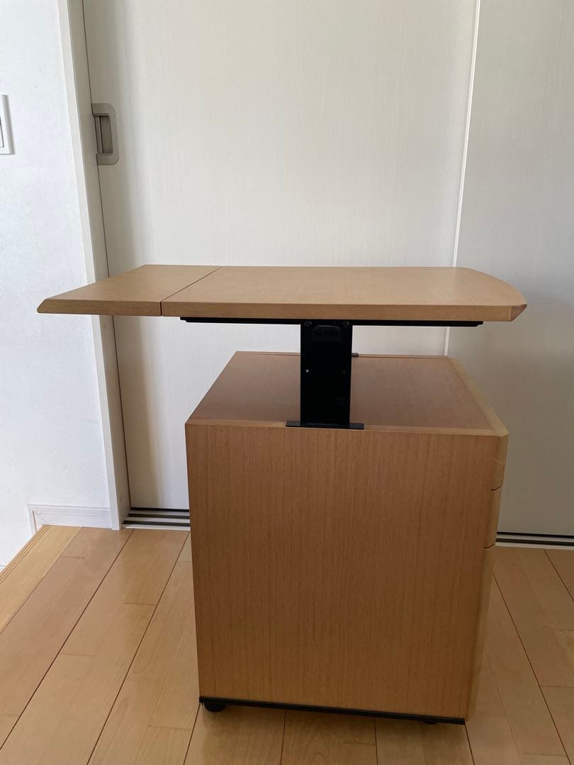 【値下げ！】カリモク　学習机　昇降式ワゴン③ 学習机3点セット→2点セット
