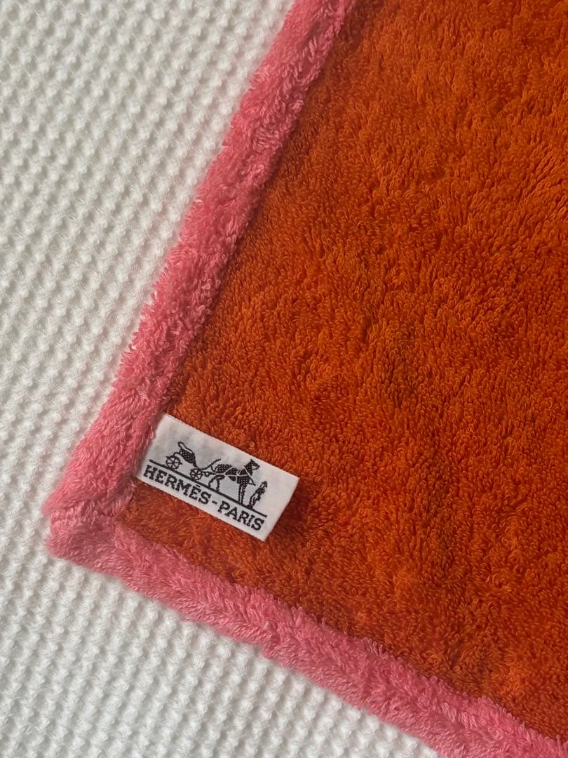 HERMES-PARIS ヒッポデザインバスマット ビーチタオル 美品