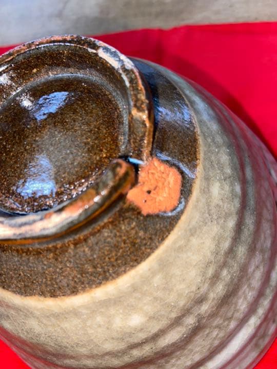 萩焼 蓮光山 3代目 徹千代作 【萩米釉茶碗】新品